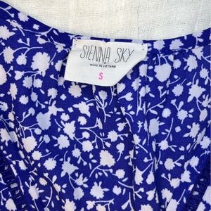 Royal blue and white floral Sienna Sky dress